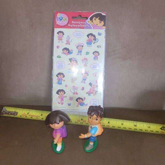 Dora & Diego Figures plus Stickers lot! - Picture 2 of 13